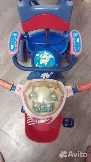 Детский трёхколёсный велосипед коляска