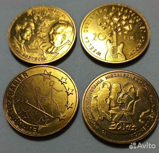 Монеты польши 2 злотых (11 )