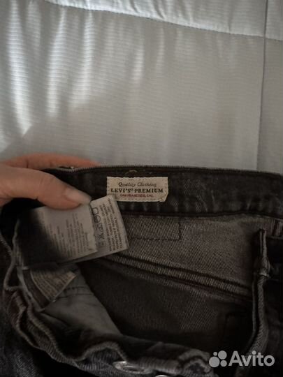 Джинсы levis 501 черные 26