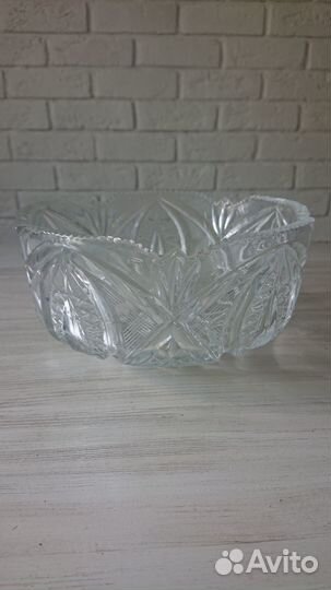 Салатник хрусталь СССР