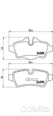 Колодки тормозные дисковые зад P06052 Brembo