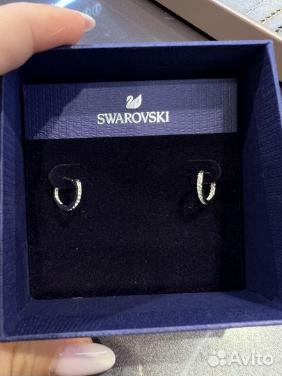 Swarovski серьги кольца оригинал новые