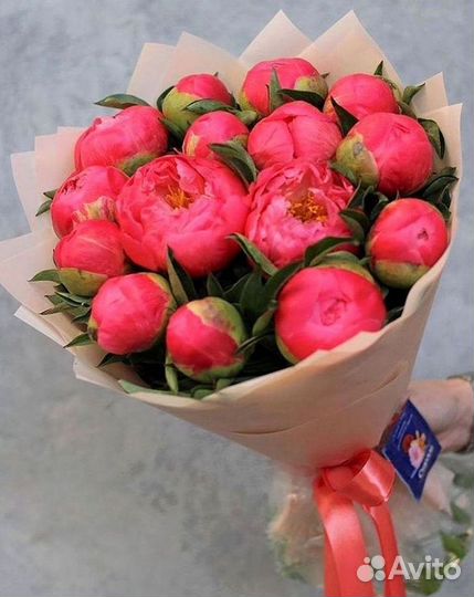 Пионы Букеты Цветы Доставка