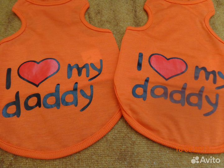 Летняя майка для собаки, заколки, бабочка