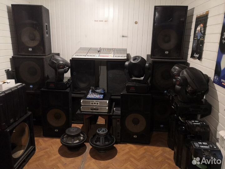 Колонки усилитель динамики пульт