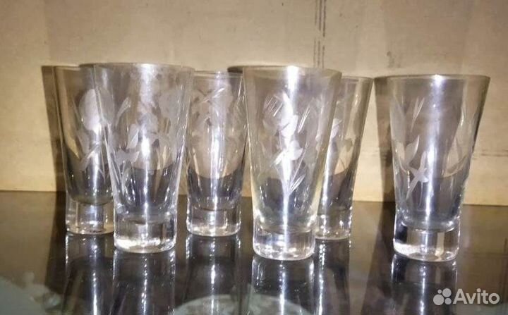 Стаканы хрустальные рюмки СССР