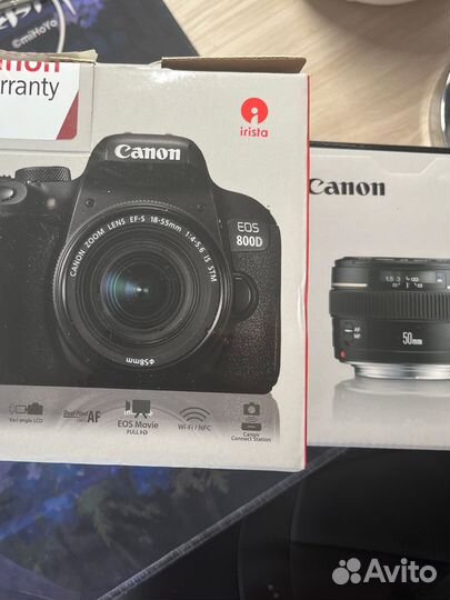 Зеркальный фотоаппарат canon eos 800D