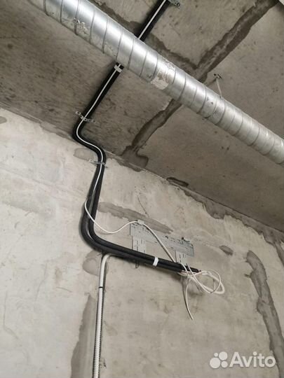 Установка сплит-систем / Закладка трассы