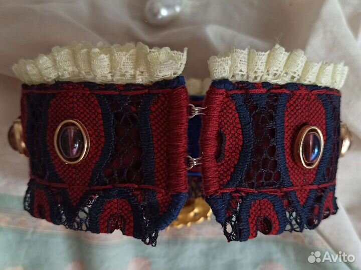 Чокер и моно–серьга с жемчужиной барокко