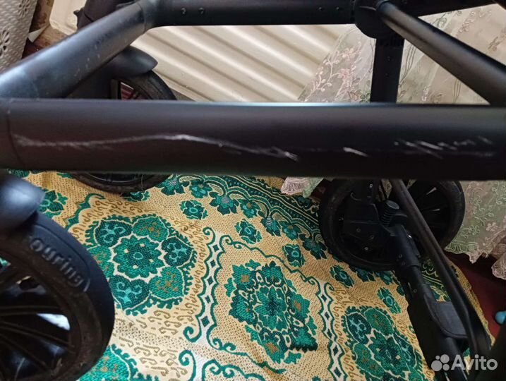 Детская коляска 3 в 1 эко кожа