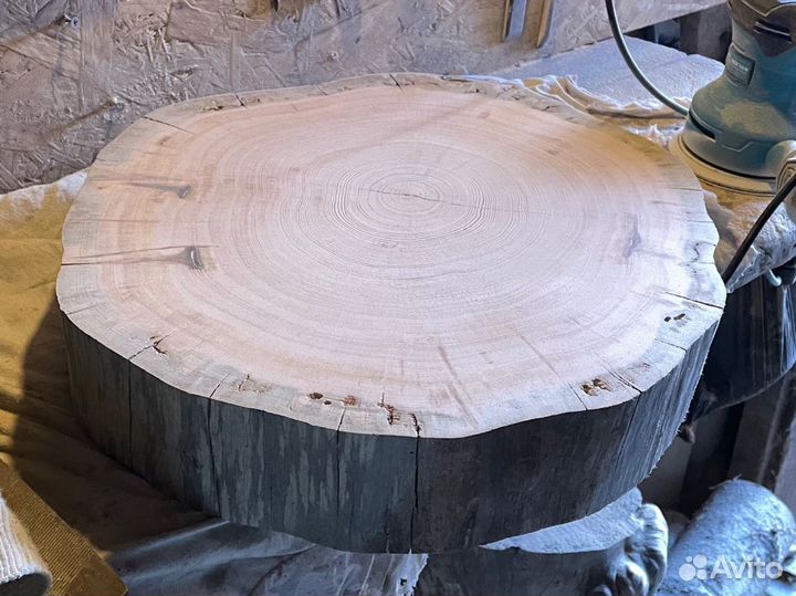 Слэб дерева и спилы / Спил для столика