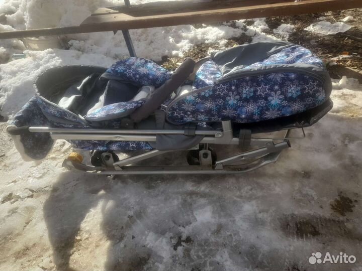 Детские санки коляска