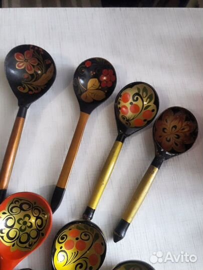 Ложки деревянные и мельхиор