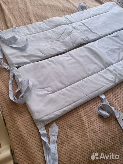 Бортики в кроватку с балдахином и тд