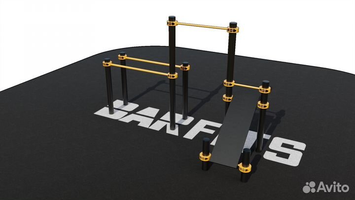 T-014 Турник, брусья, скамья для пресса D76 металл