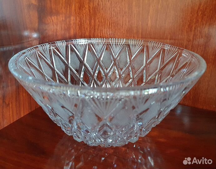 Хрустальная ваза, салатница, фруктовница (СССР)