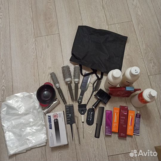 Брашинги, фартук, миски для краски, краска