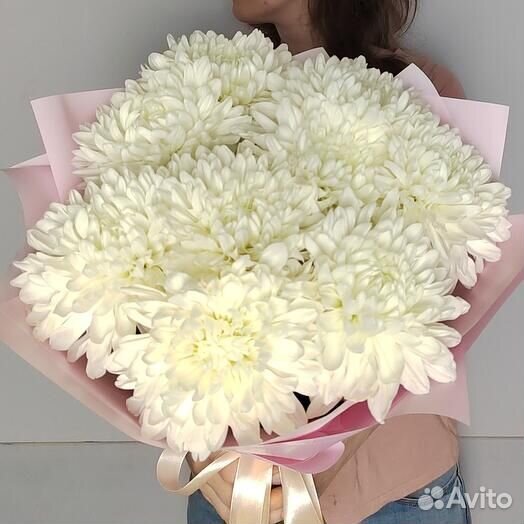 Красивый Букет из Хризантем Доставка