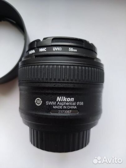 Объектив Nikon nikkor AF-S 50mm f/1.8 G