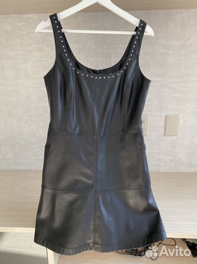 Сарафан кожаный Mango