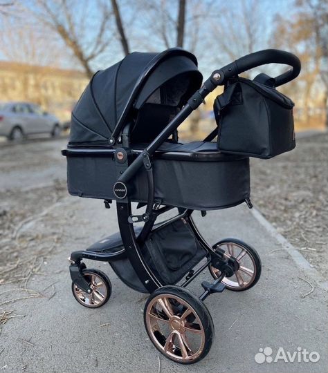 Коляска 3в1 luxmom с автолюлькой