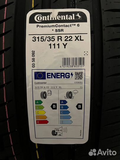 Continental PremiumContact 6 SSR 315/35 R22 111Y