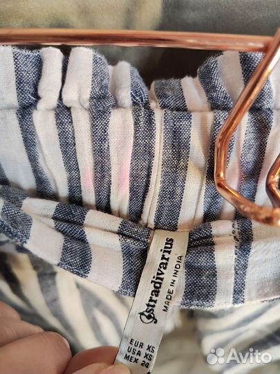 Шорты лён Stradivarius