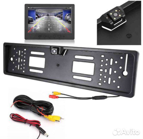 Рамка\держатель номерного знака+видеокамера