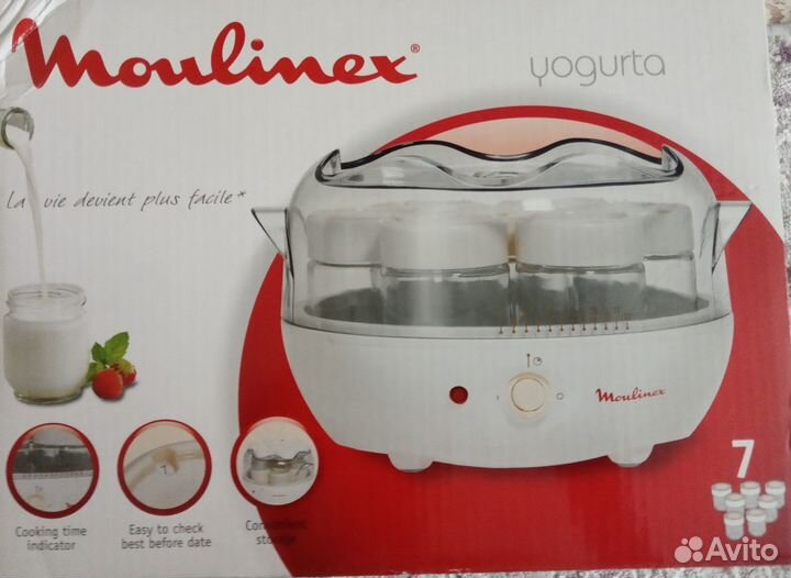 Йогуртница Moulinex DJC141 белый