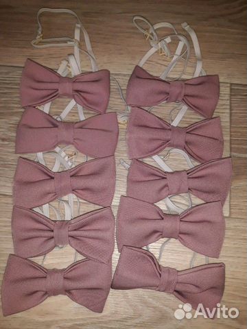 Бабочки мужские пудровые