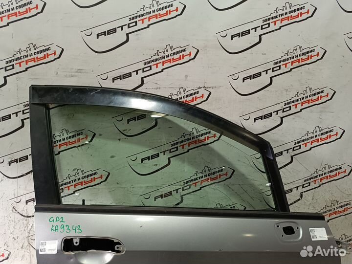Дверь honda FIT jazz GD1 GD2 GD3 GD4 67010SAA010ZZ передняя правая серый, NH642M KA9343