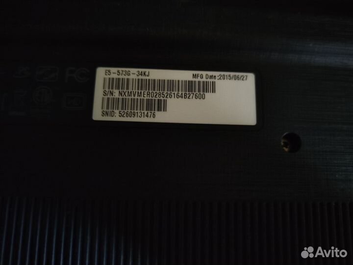 Ноутбук acer aspire e5-573 бронь до 28