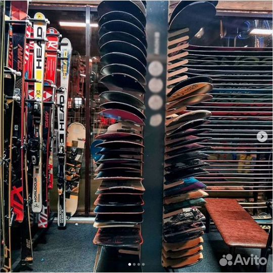 Стеллаж Премиум сп-3 для сноубордов, двухсторонний 219х215х90см SP32-76