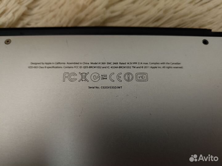 Macbook air 13 a1369