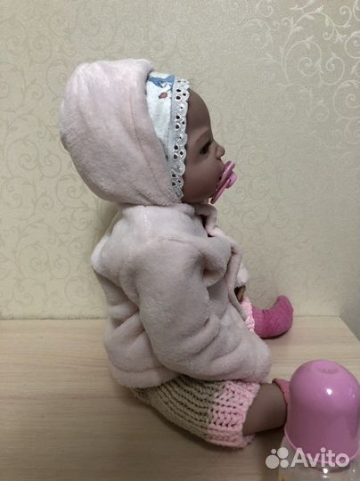 Кукла реборн девочка с волосами