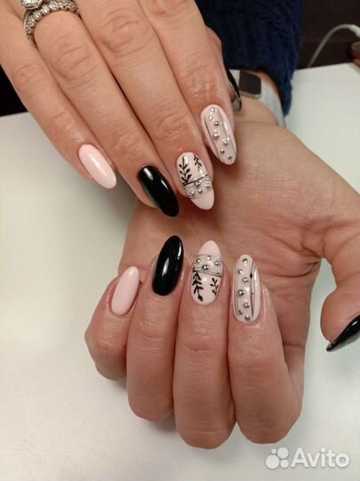 Маникюр наращивание