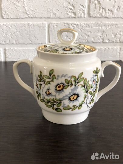 Сахарница чашки блюдца фарфор