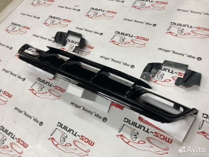 Диффузор Mercedes w176 А45 AMG черный 15-18 гг