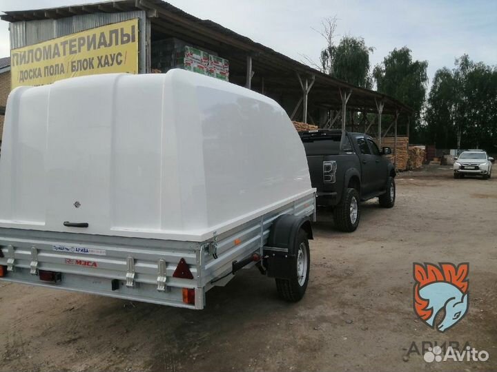 Прицеп 18.022 с крышкой в комплекте Н1500мм