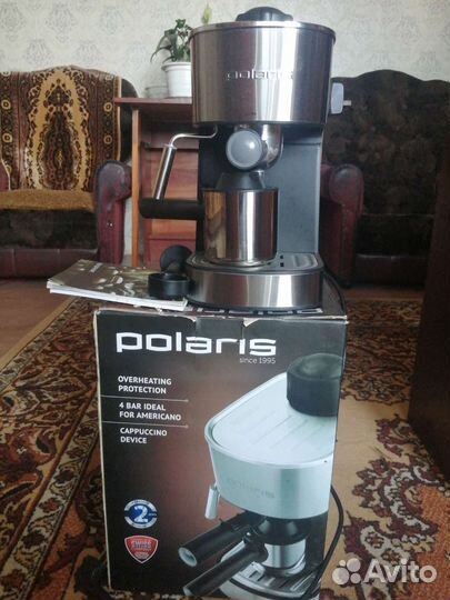 Кофеварка рожковая polaris