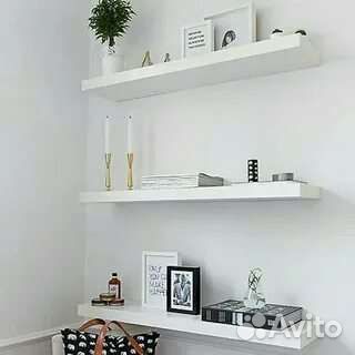 Lakk-Навесная Полка-Белая-110/26/5 Икеа