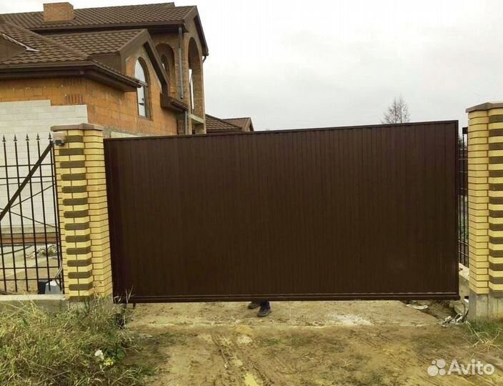 Откатные ворота со склада