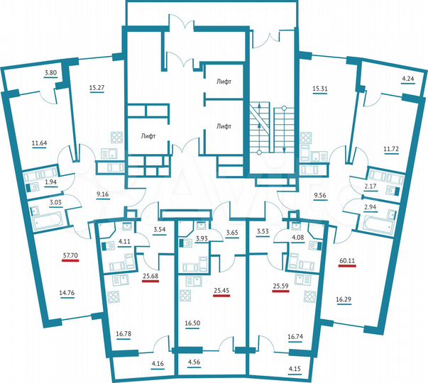 Квартира-студия, 25,5 м², 18/22 эт.