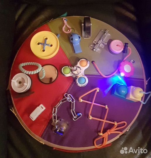 Бизиборд мягкий круглый