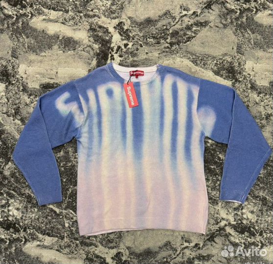 Свитер Supreme Blurred logo