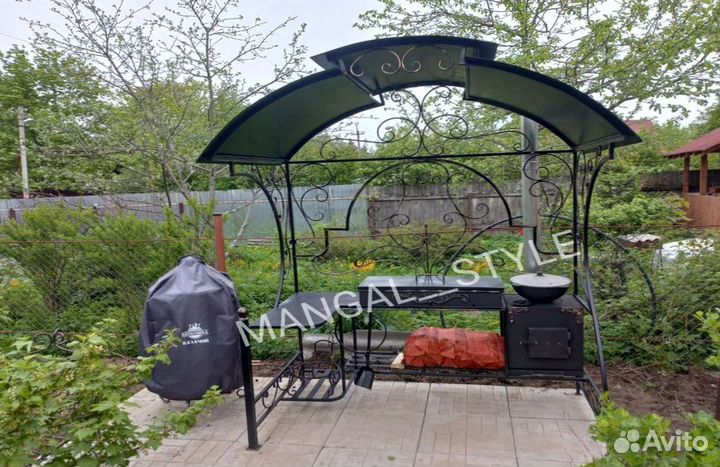 Мангал с крышей