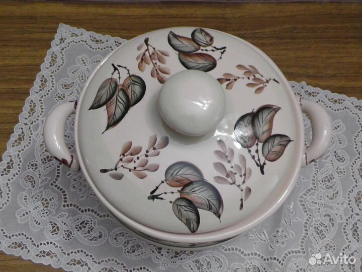 Супница, утятница керамическая