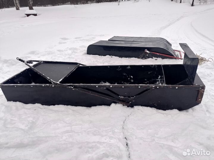 Сани волокуши пнд для снегохода, мотособак