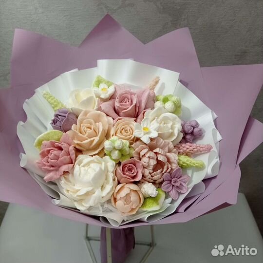 Букеты из зефира