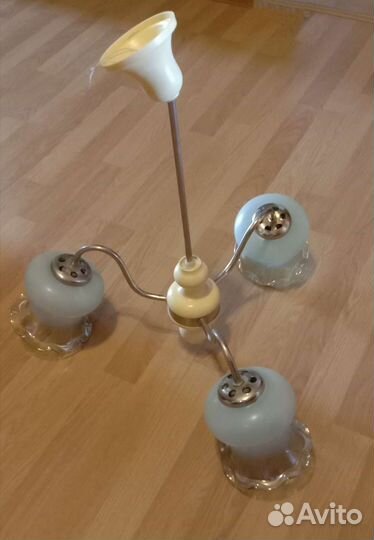 Советская люстра. В рабочем состоянии. Б/у